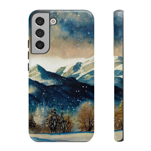 Snowy Colorado Rocky Mountains - Impact Resistant Phone Case Samsung Galaxy S22 Plus Glossy